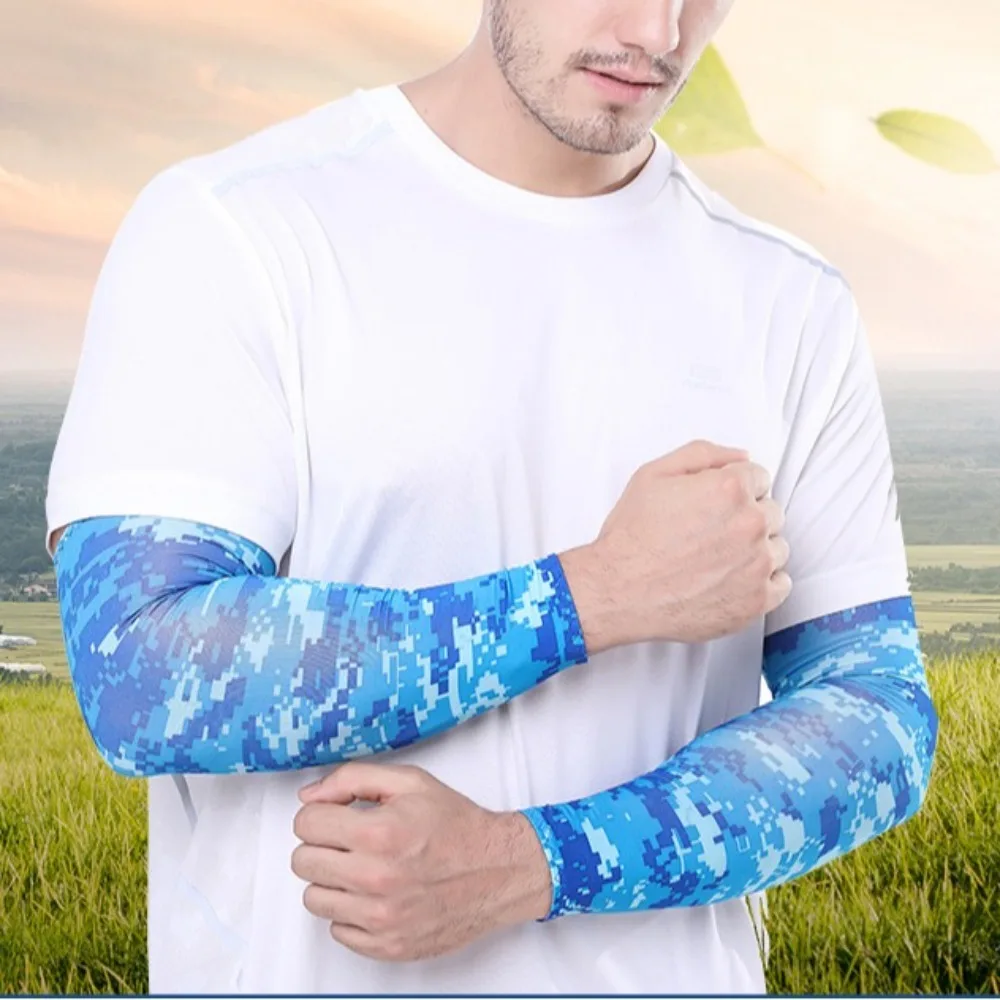 Cooling Outdoor Cycling Sleeve UV Protection Breathable Ice Cooling Arm Sleeves Sunscreen Quick Dry Fishing Cycling Sleeves