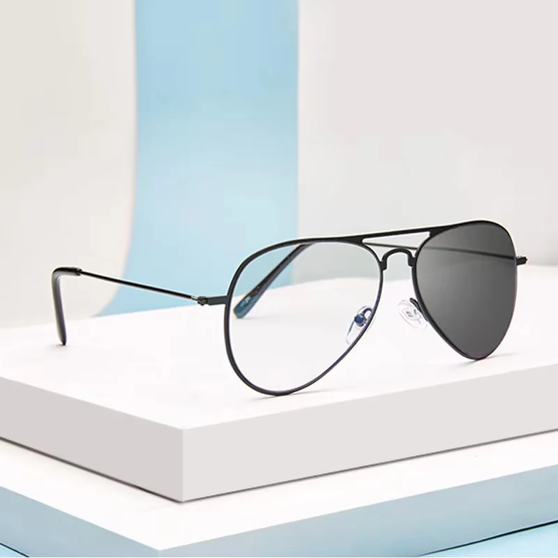 Pliot Photochrome Progressive Lesebrille Männer Chameleon Gläser Männlich Ändern Farbe Sonnenbrille Fahrer Dioptrien Brillen – Detail 8
