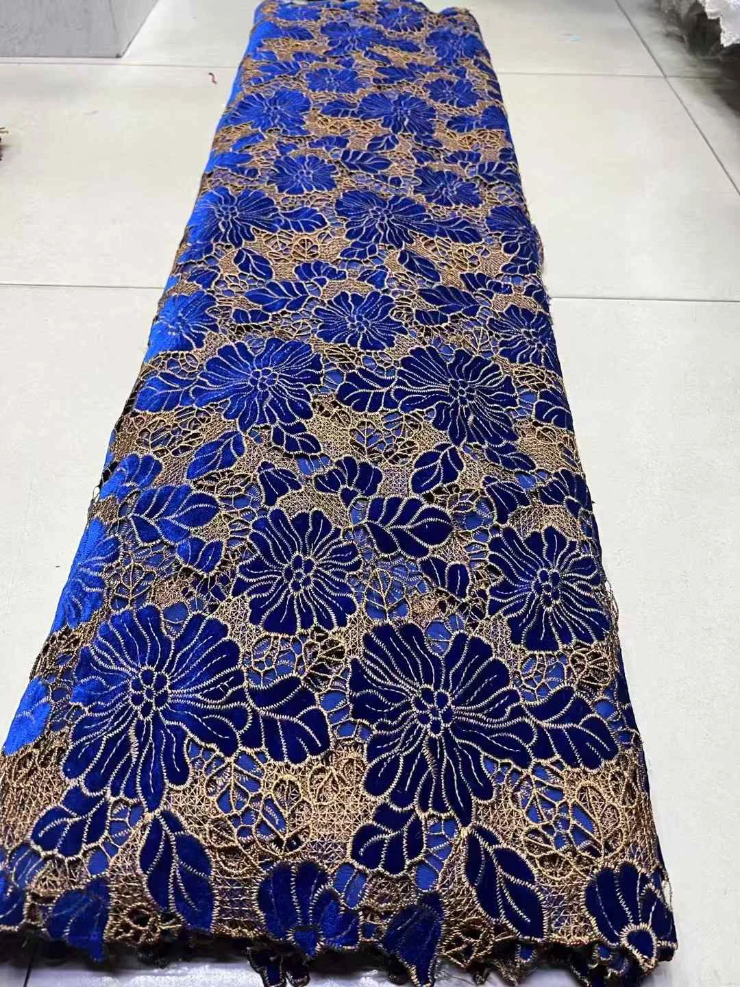 

Африканская бархатная кружевная ткань с кисточками и замысловатой вышивкой, лазерная резка, традиционная нигерийская одежда, 2026, дизайн торжественных платьев