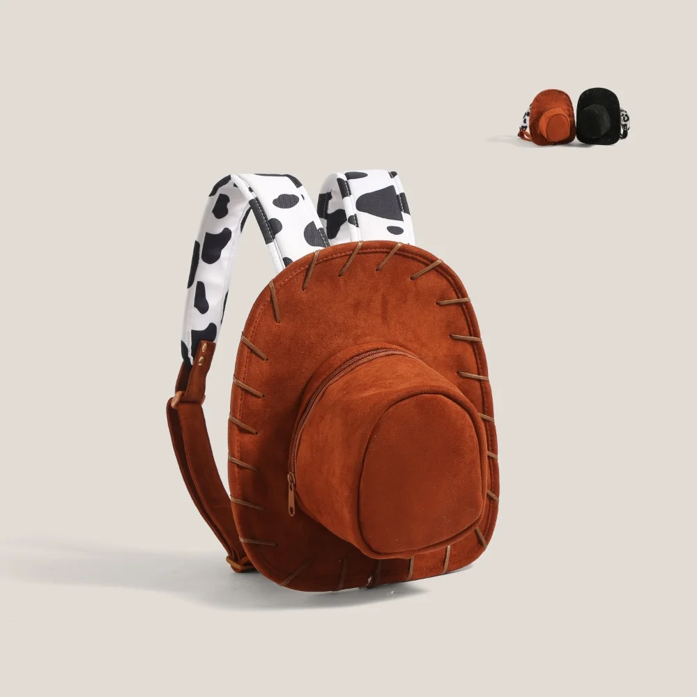 Original Niche Unique Design Hat Shaped Shoulders Bag For Women Cartoon Cute Vintage Outdoor Travel Versatile Backpack