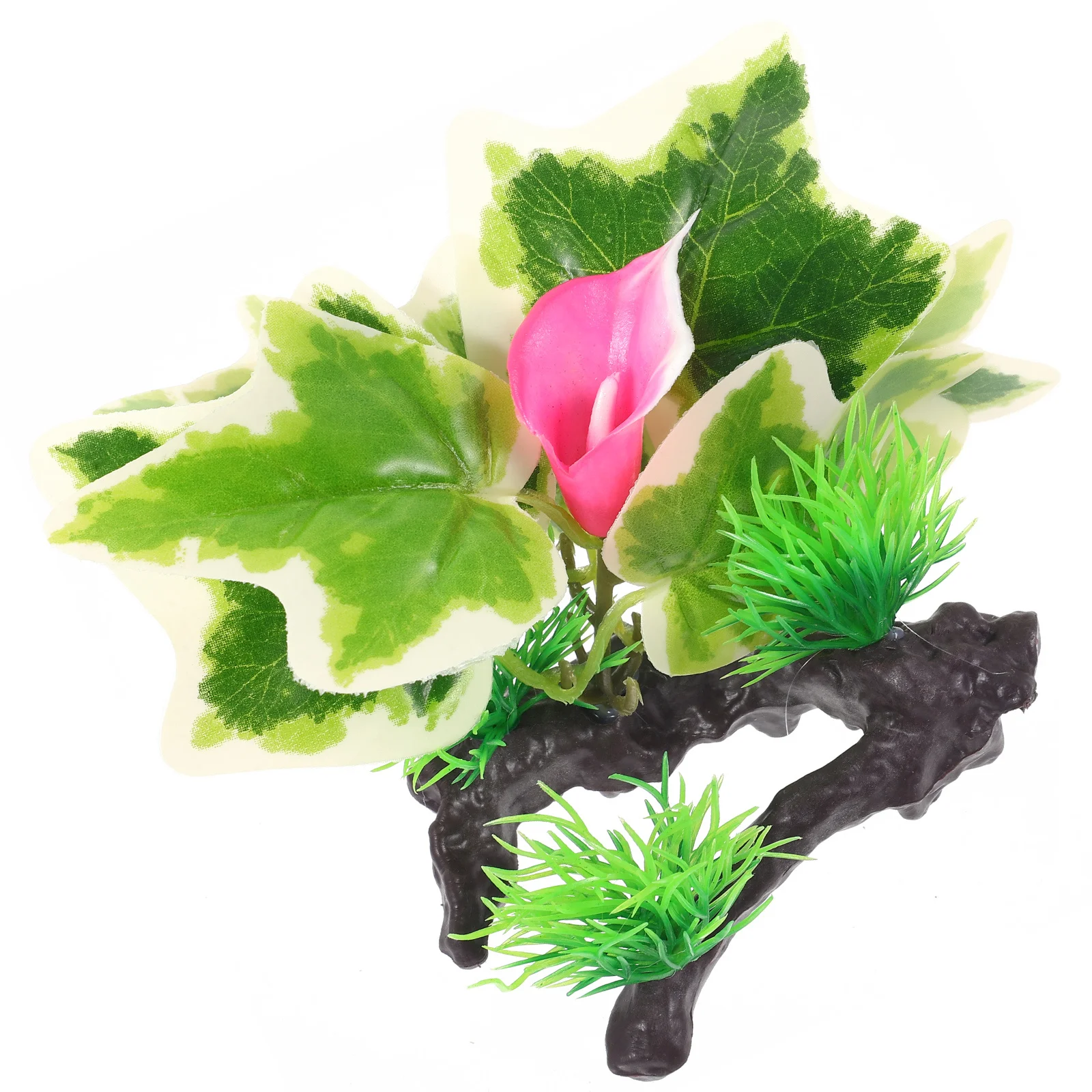 

Simulated Pine Bonsai Aquarium Plants Realistic Artificial Decor For Fish Tank Weighted Base Small Aquatic Plant