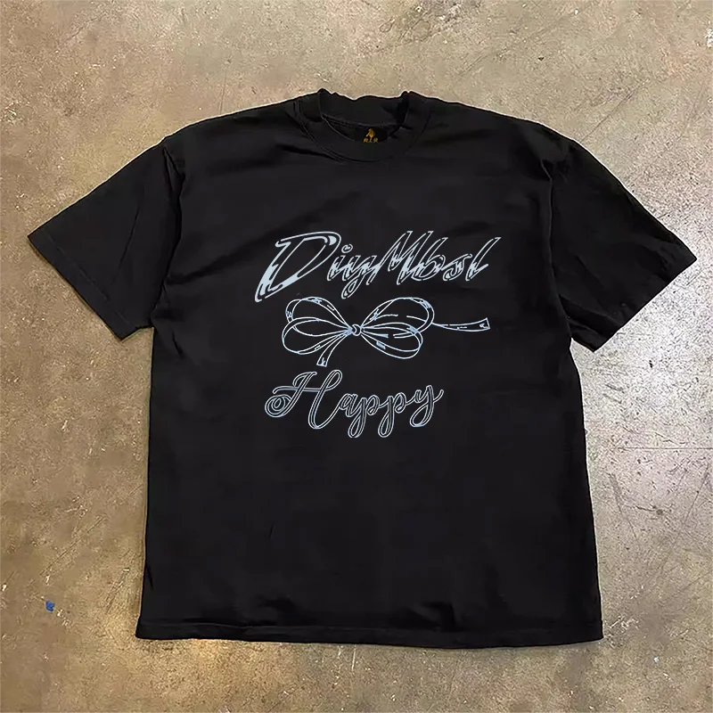 Loose Fit Cotton Short Sleeve T-Shirt Unisex Casual Comfortable Breathable Pure Cotton Double Thread T-Shirt for Summer