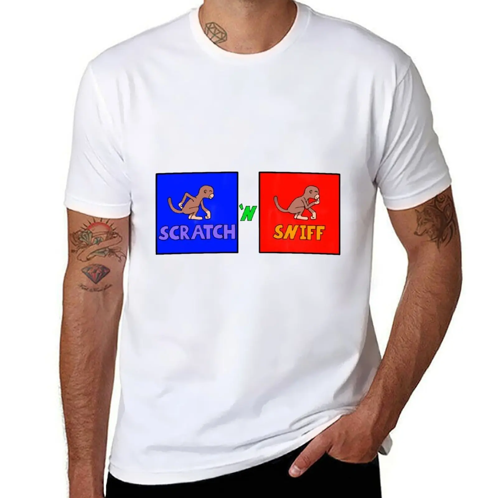 

Scratch 'N Sniff T-Shirt t shirts for man pack cotton t shirts for man graphic funny T-Shirt