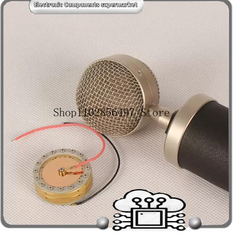 diy upgrade and repair parts for 34mm large diaphragm microphone head and microphone core condenser microphone