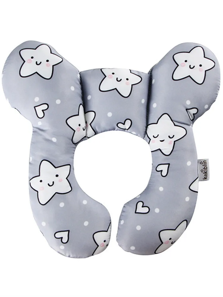 Baby Pillow Cartoon Children's U-shaped Pillow Outdoor Travel Cart Pillow Safety Seat Baby Head Pillow P15