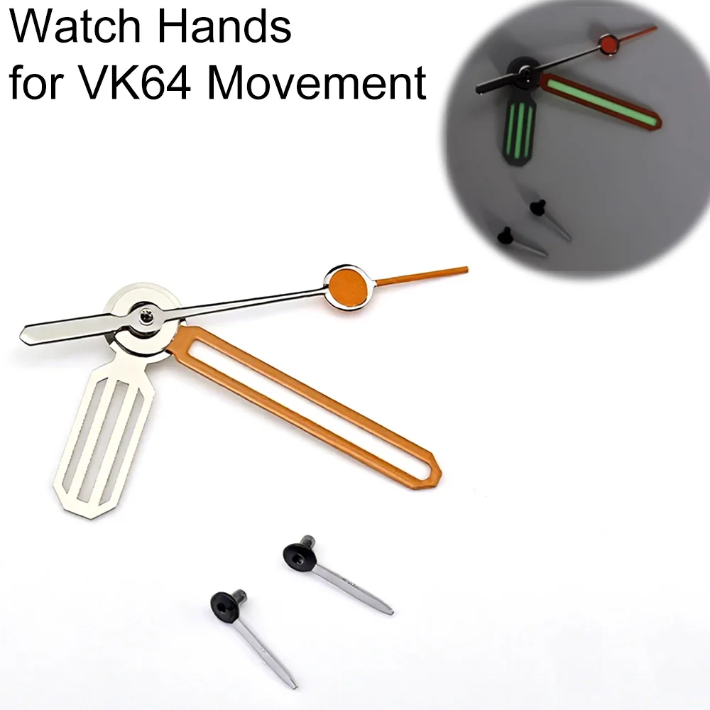 

Green Luminous Watch Hands for VK64 Movement Replacement Quartz Watch Pointers Repair Parts