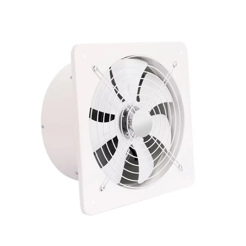 Square White 220V Axial Flow Fans 7 Inch 2800rpm Exhaust For Industrial Ventilation