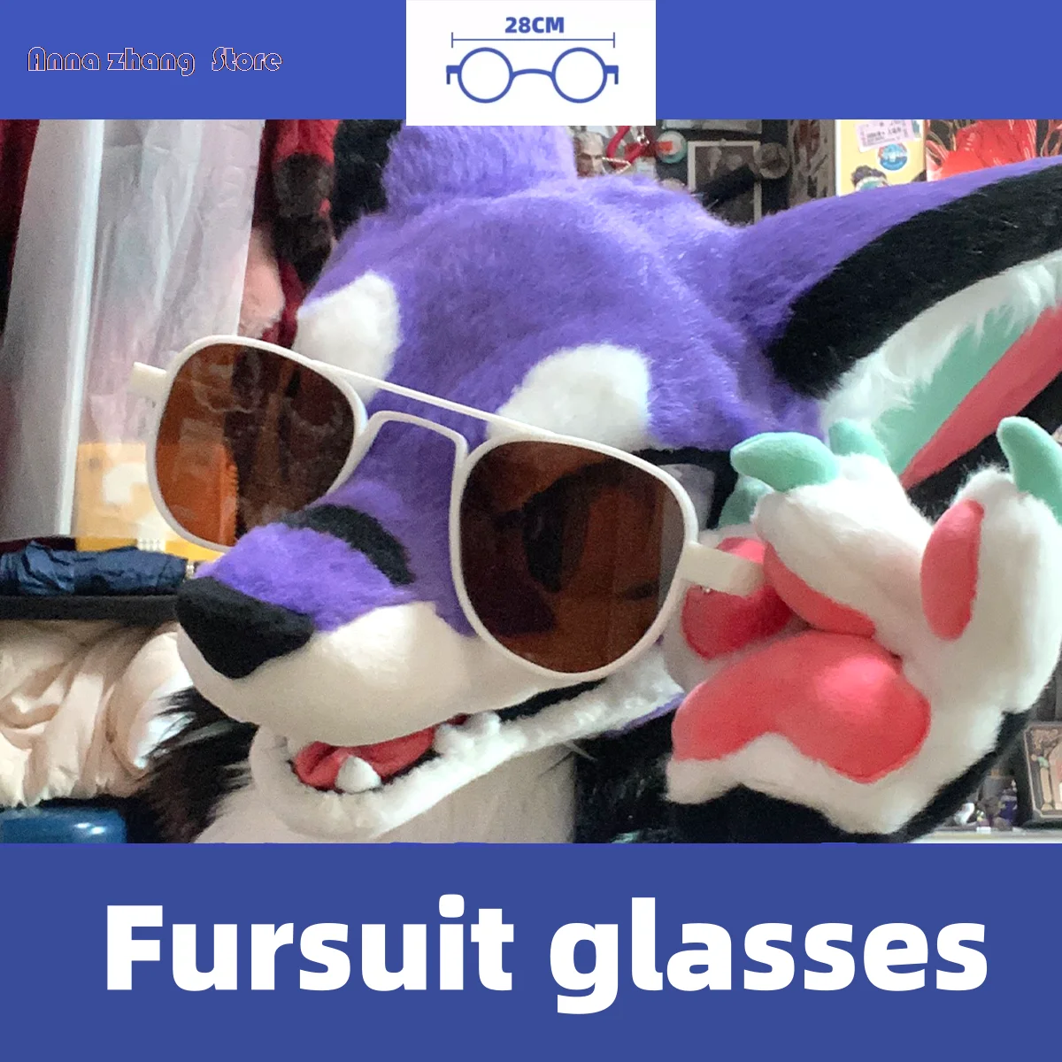 

New Hand-customized Sunglasses All Sizes Fursuit Cosplay Beast Claw Foot Nails Covers Costume Accessories Custom Made glasses