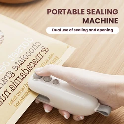 Mini Heat Bag Sealing Machine Package Sealer Bags Plastic Food Sealer Clip Bag Handheld Sealer Food Packaging Heat Sealer