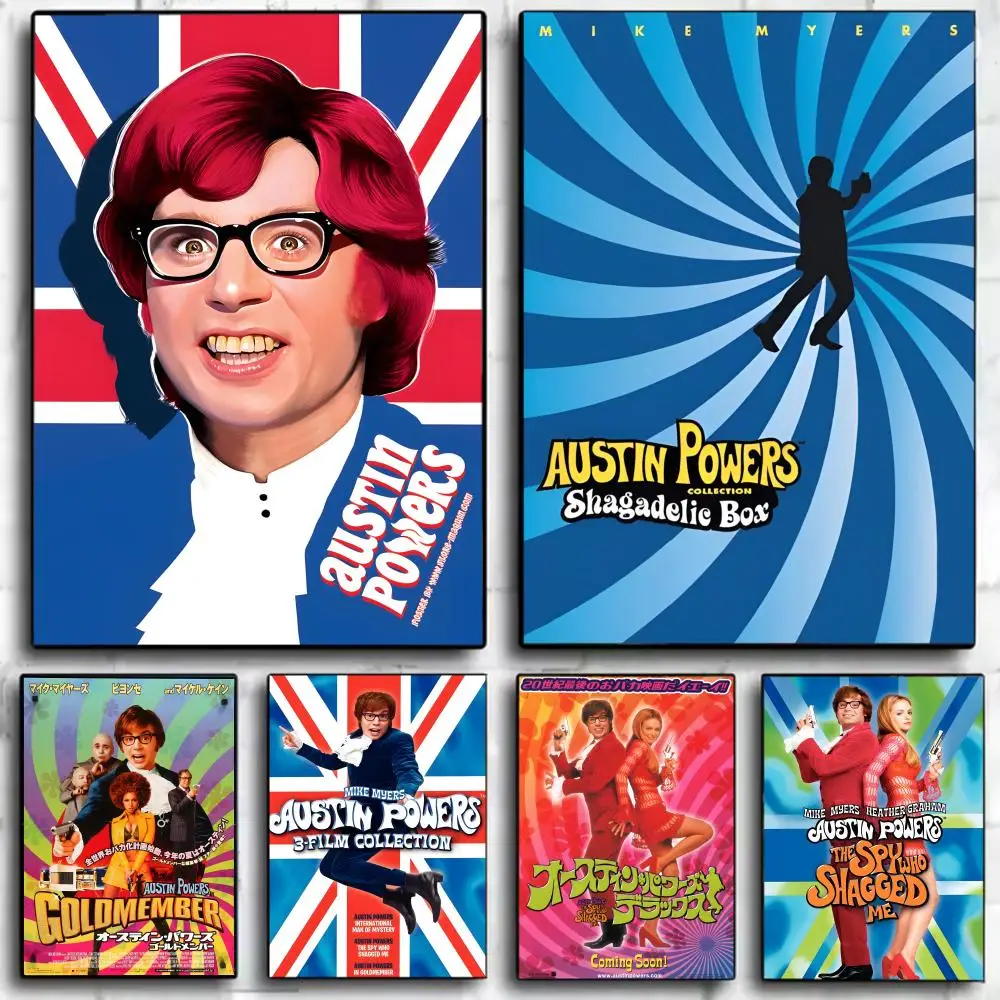 1 قطعة A-Austin Powers ملصق الفيلم الكوميدي جدار الفن طباعة ملصق ديكور جدارية ديكور المنزل هدية غير المؤطرة #1