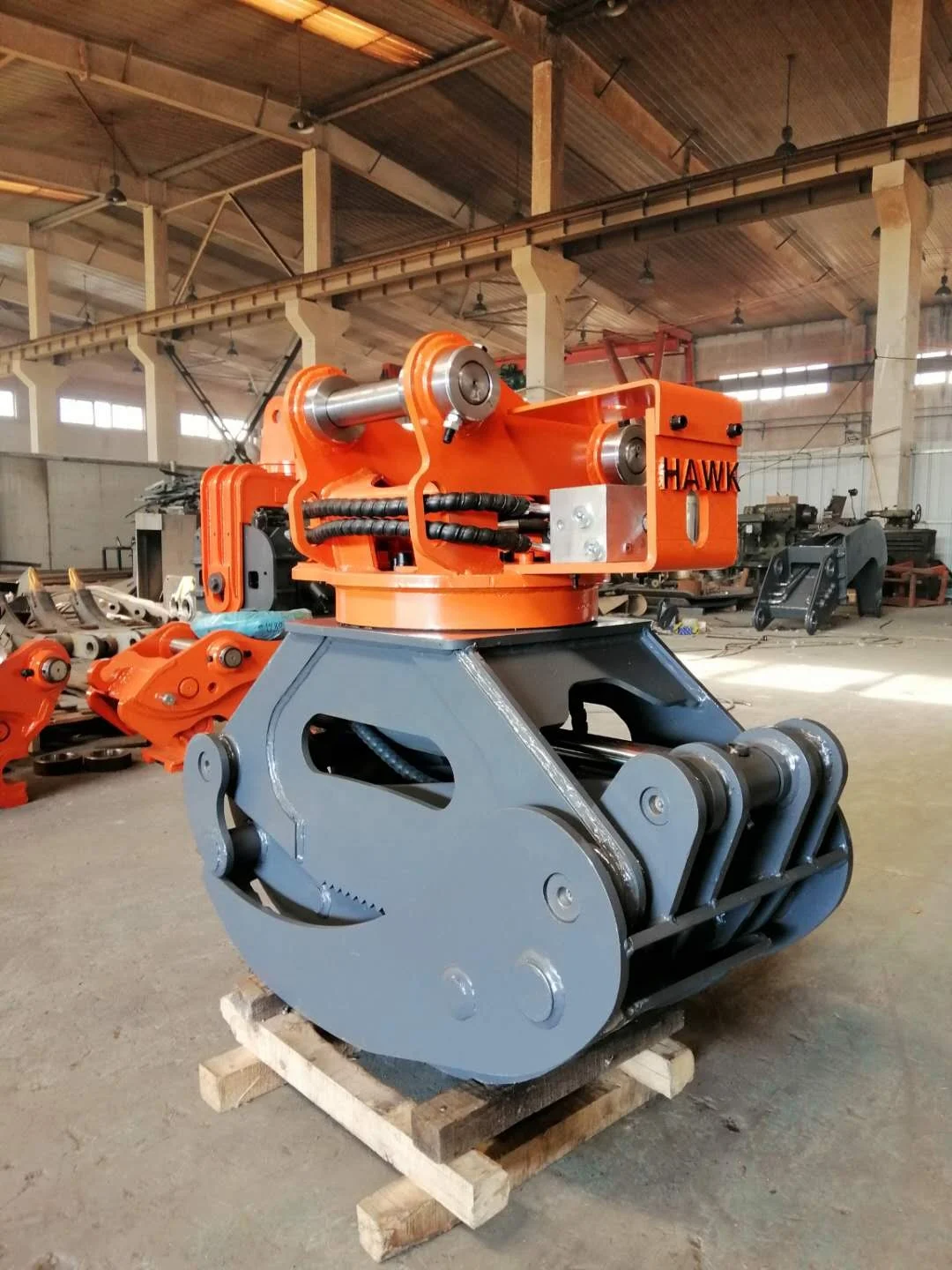 2025년형 회전식 경량 목재 그래플 임업 기계 (3-5톤 굴삭기용)