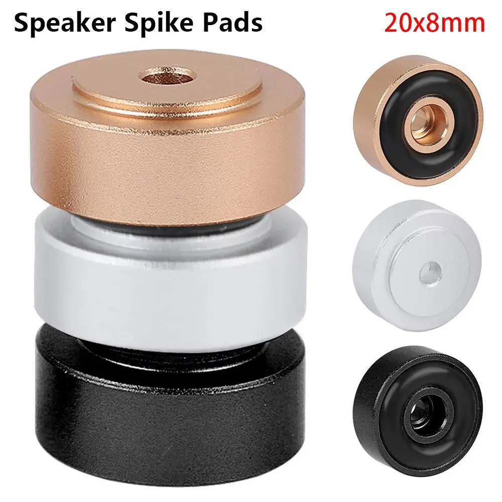 

1/4Pcs Aluminum Alloy Speaker Spikes Stand Absorb Shock Isolation Feet Pad 20x8mm HIFI Amplifier Base Feet