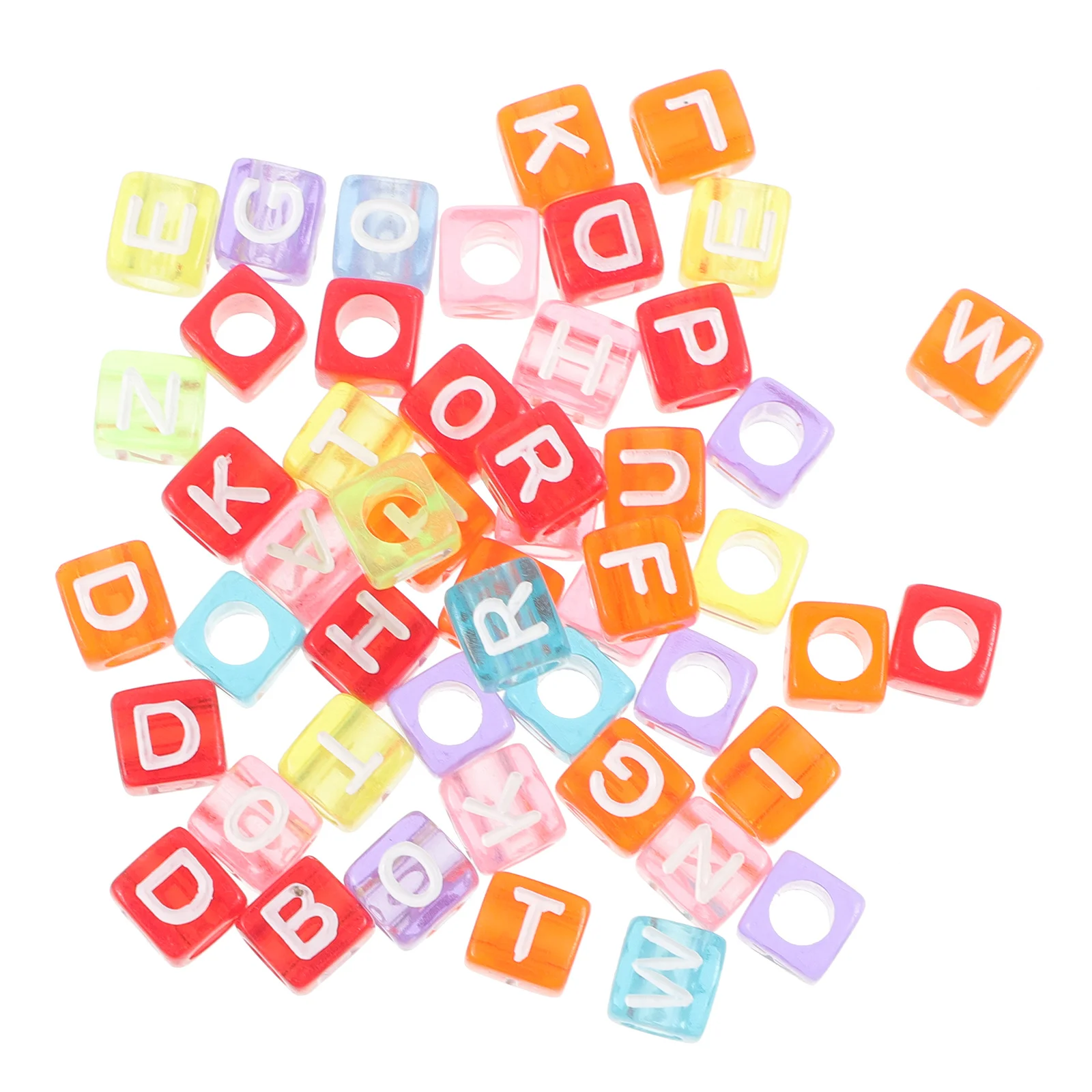 50 peças contas de alfabeto requintadas contas de letras acrílicas para joias diy artesanato pulseira colar suprimentos de enfeite