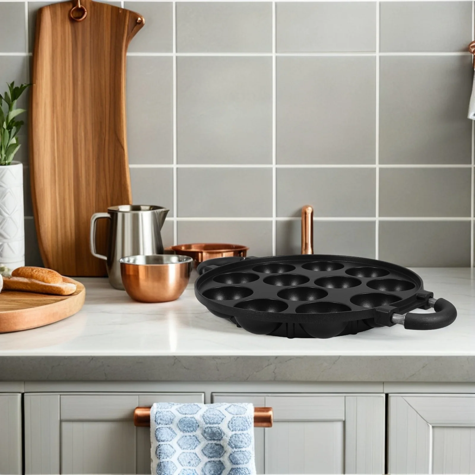 

Takoyaki Grill Pan 12-Hole Nonstick Cooking Plate For Japanese Octopus Balls Meatballs Pancakes Baking Roasting Pan