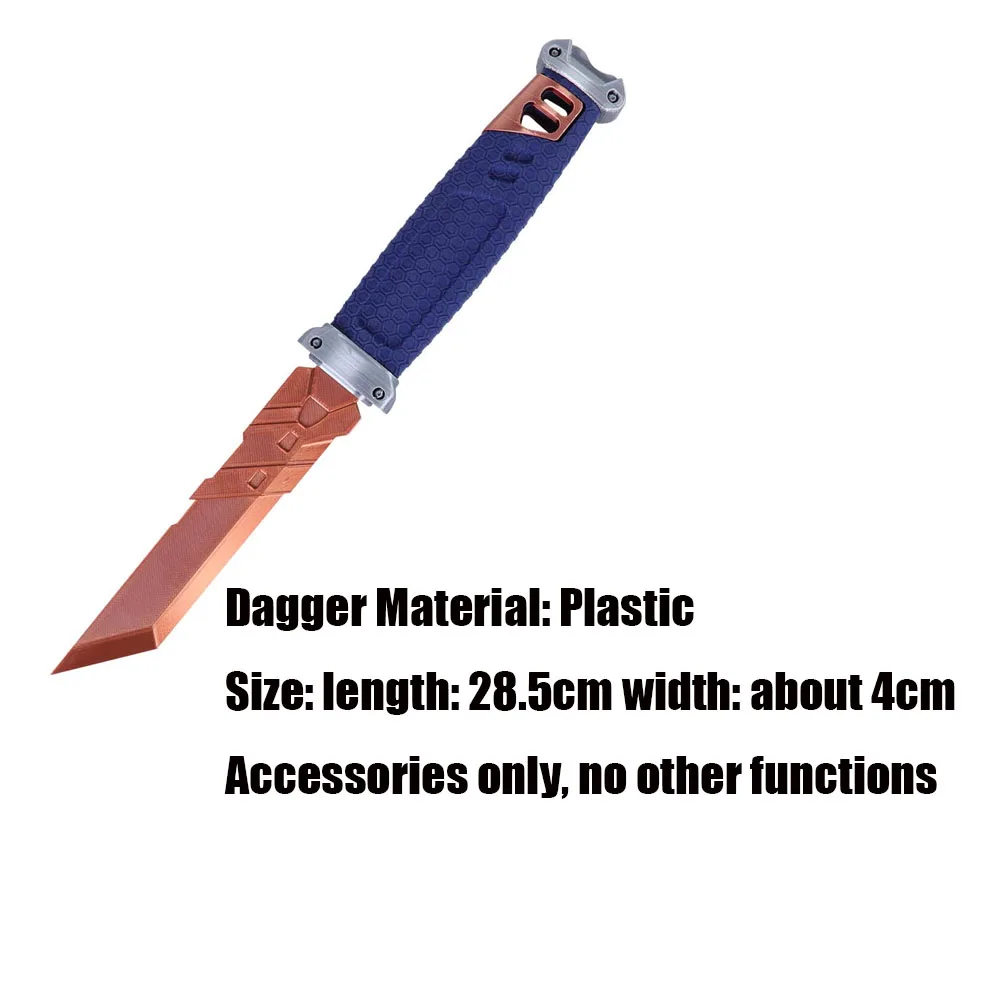 Taskmaster Cosplay 3D Printed Long Knife Dagger Roleplay Movie Costume Accessories Disguise for Halloween Carnival Party Props