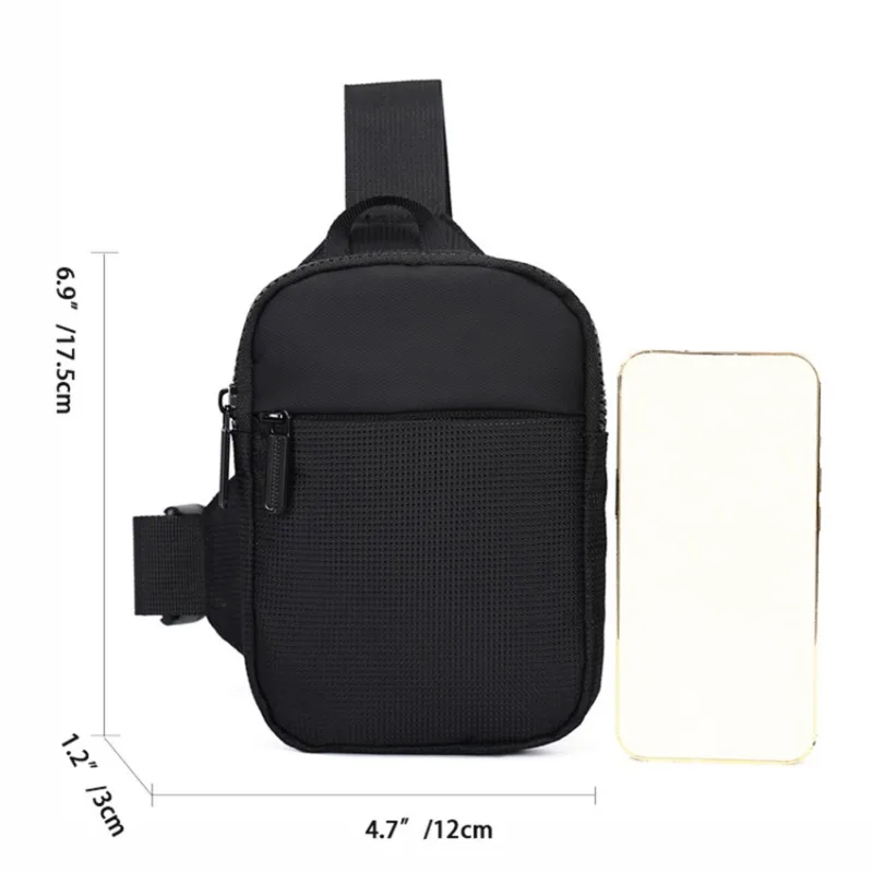 Mobile Phone Bag Men Chest Bag Personalized Small Shoulder Bag Casual Small Bag Lightweight and Simple Single Shoulder Bag