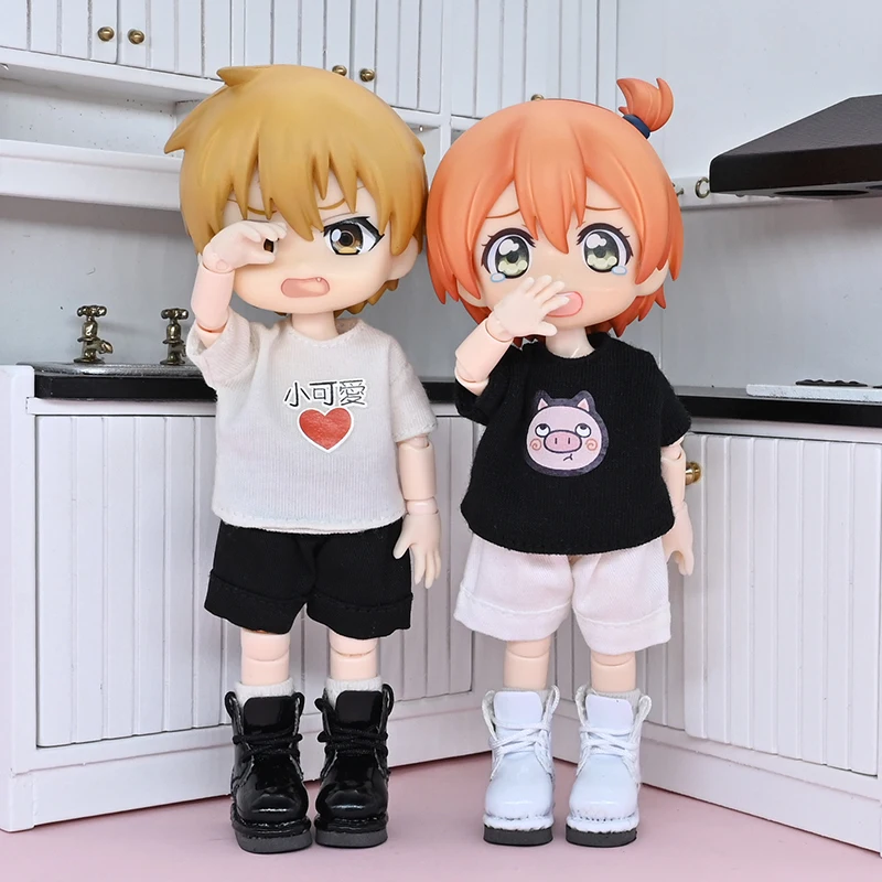 Ob11 Puppenschuhe, süße Stiefel in verschiedenen Farben, geeignet für 1/12 BJD P9 P10 YMY UFDoll DDF Obitsu Schuhe, Zubehör, Geschenke