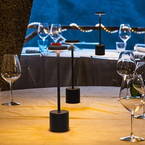 Classic Metal Touch Sensor took table lamp, rechargeable table lamp, 3 colors, creative ambient light, bedroom bar decoration, night light 10 Main Industrial Luminaire Sales - №4