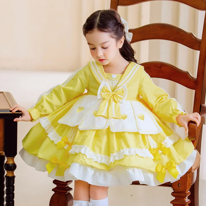 

Branch Bud New Products 2022 Spring Girls Lolita Skirt Children's College Style Princess Skirt Fluffy Skirt Cotton