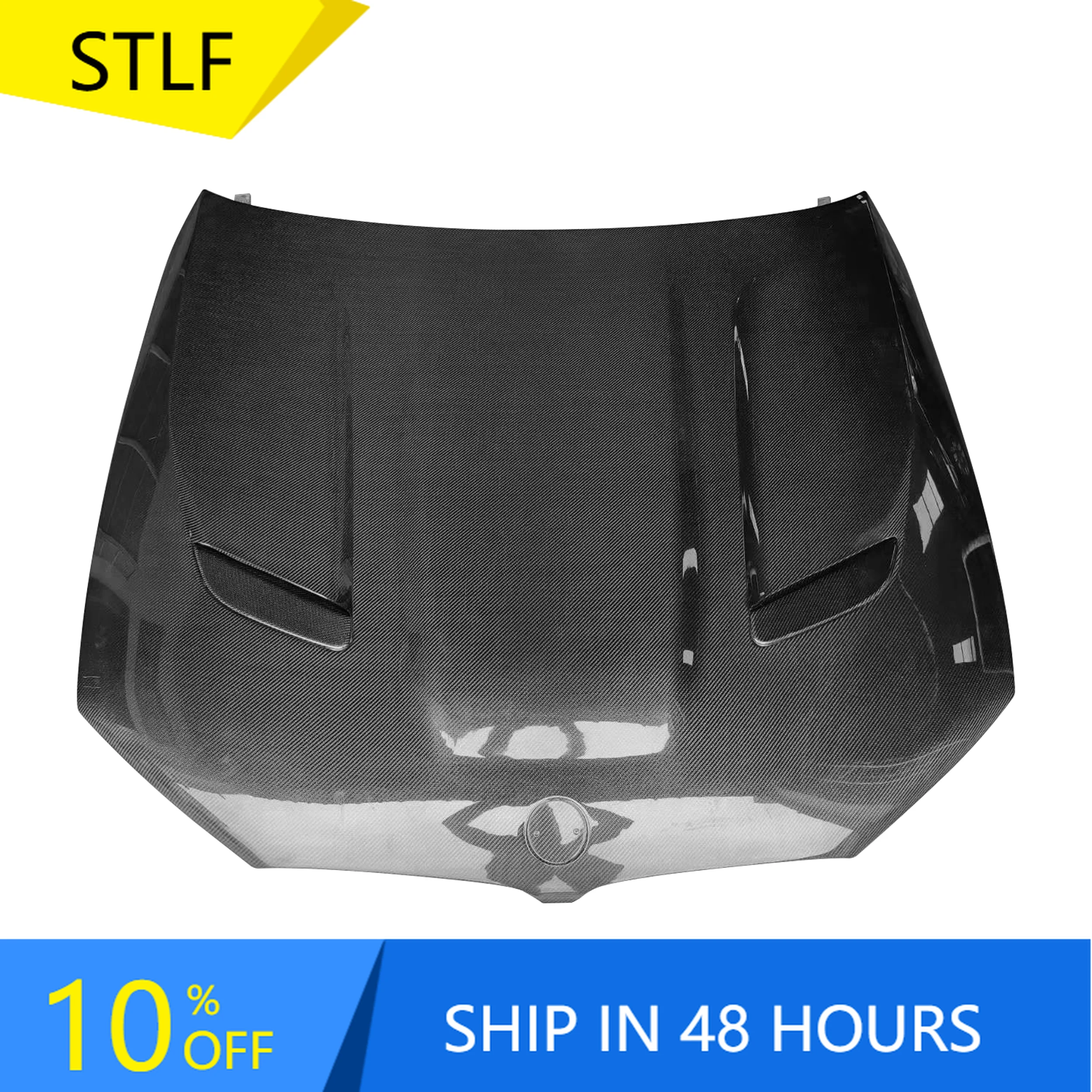 

STLFHigh qualityGood Fitment CS-B Style Carbon Fiber Front Hood Engine Bonnet for BMWs 5 Series G30 2018+ Replacement Accessorie