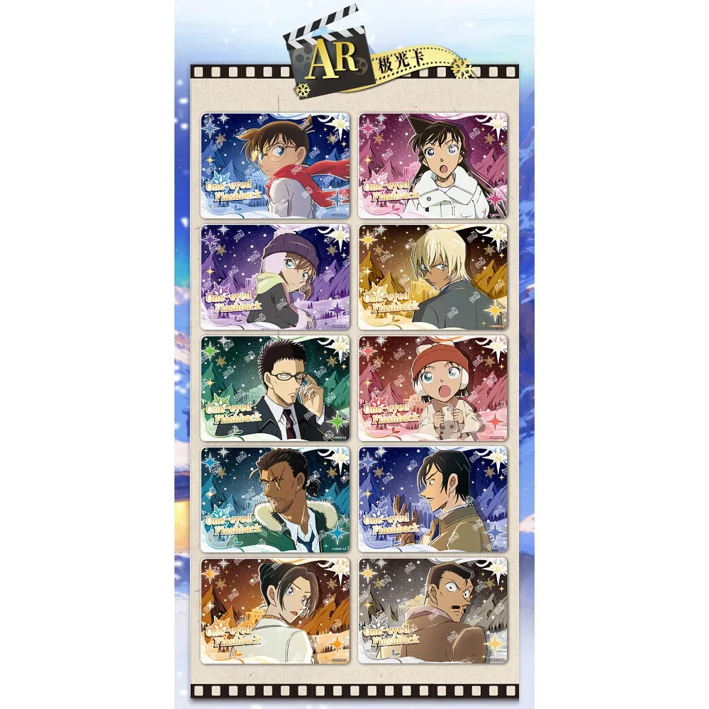 Novo kayou genuíno detetive conan coleção cartões clássico raciocínio anime filme requintado periféricos cartões meninos meninas brinquedo presente