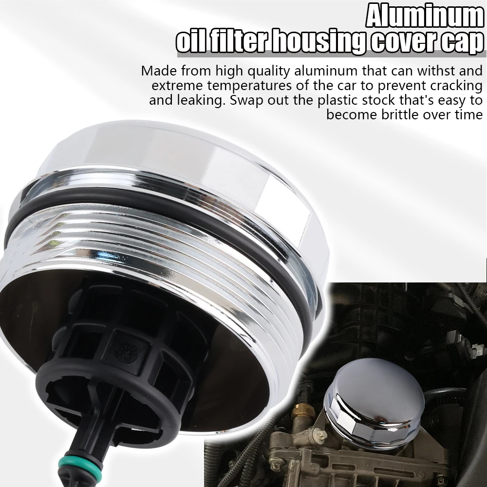 New Aluminum Auto Engine Oil Filter Housing Cover for  BMW E88 E82 1 Series 125i 128i 135i F22 F23 228i 228ix