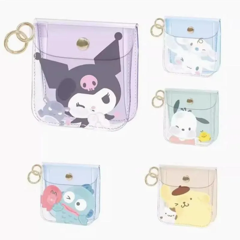 

10pcs/lot Sanrio Transparent Kuromi Melody Pencil Case Kawaii Pencil Box Coin Purse Pen Bag Stationery School Supplies