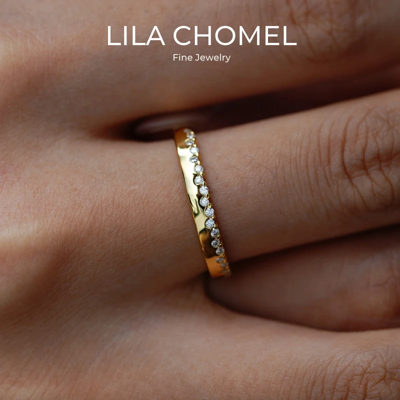 

Girl Friend Valentine's Day 18K Gold Daughter Birthday Gift 0.75CT Moissanite Diamond Women Wedding Party Wife Christmas Gift