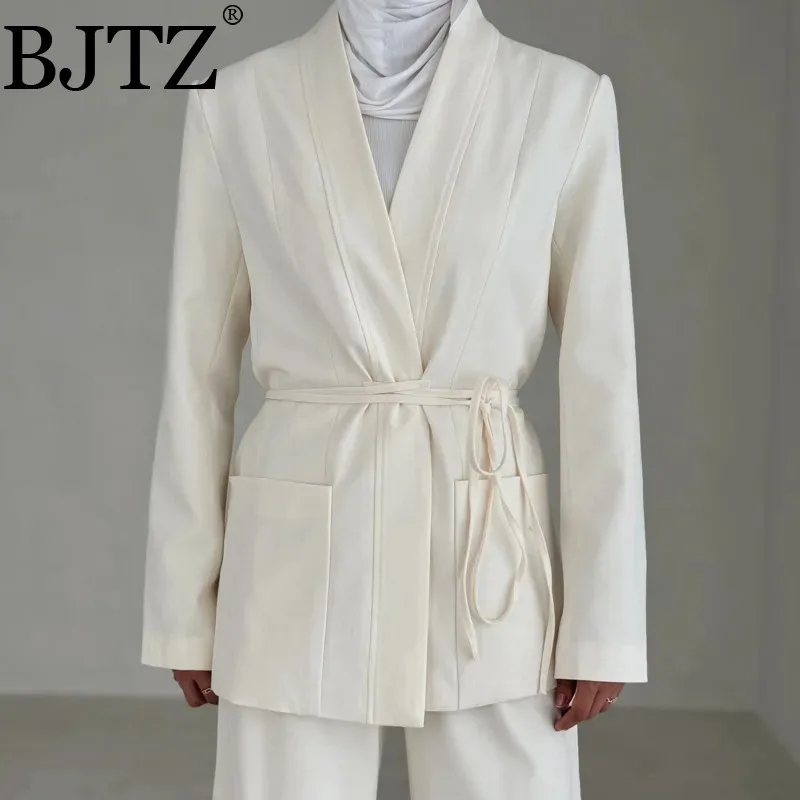 BJTZ 25-mix capeblazer voor dames, metallic draadborduurwerk, luxe dinerpak, operamantel, veganistische lederen rand, cocktailparty