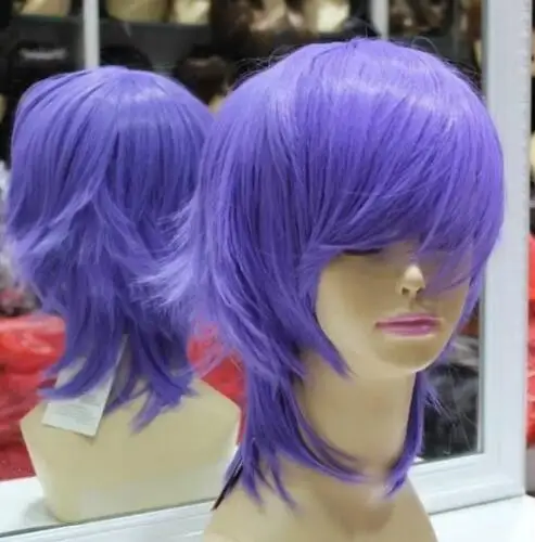 Hot New Gril's ladys Axis Powers Short Purple Cosplay Party hair Wig heat resistant