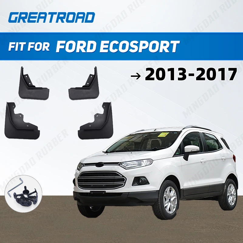 Para Ford Ecosport 2013-2017 2014 2015 2016 guardabarros protectores contra salpicaduras guardabarros guardabarros accesorios de coche