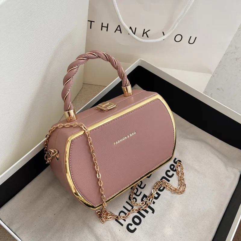 CGCBAG 2022 Fashion Luxury Handbags For Women Simple Designer Shoulder Bag High Quality PU Leather Chain Female Crossbody Bags