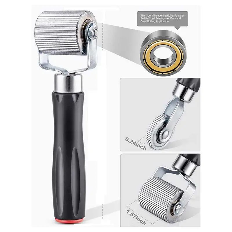 【RECOMENDAR】カーオーディオ防音ローラー シームローラー、4個パック 熱軽減マット ノイズローラー 防音ツール 自動車用