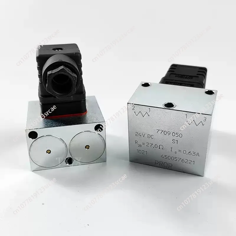 Import Genuine 24V Dual Proportional Coil 7709050 Electromagnet, Multi Way Valve Fitting for Pump Truck Hydraulic Arm Assembly