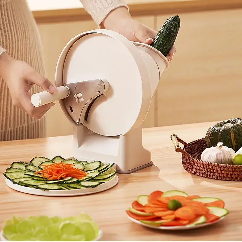 

Two-in-one Vegetable Cutter Plastic Potato Slicer Simple Household Manual Vegetable Cutter Multi-functional Slicer Detachable