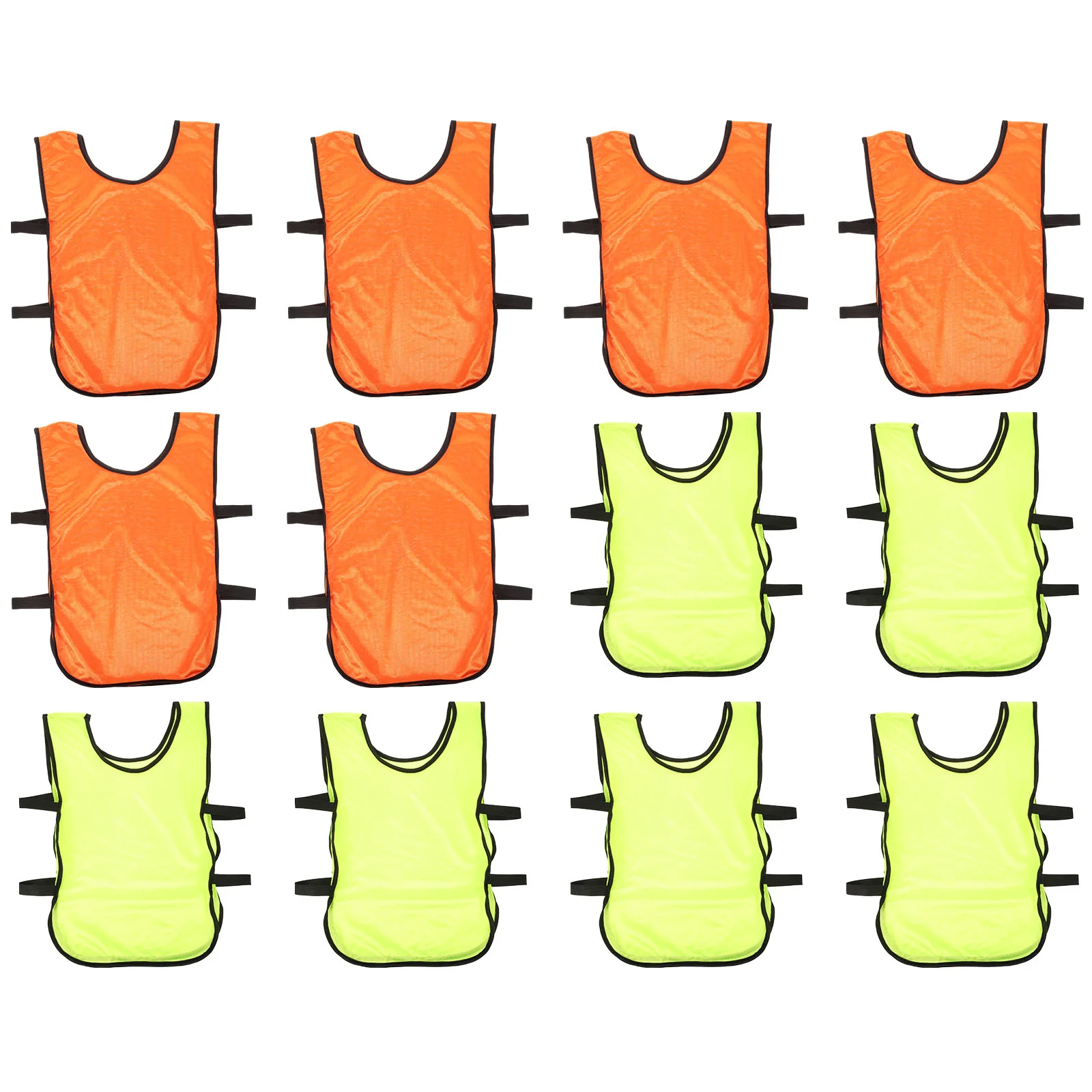 12 Pcs Children's Football Basketball Training Vest Versus Uniform Soccer Pinnies Quick drying Sports Material Machine