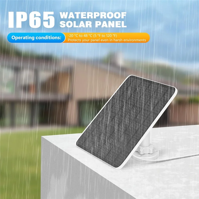 

AT44-Solar Panel For Ring Doorbell, 5W Solar Panel For Ring Video Doorbell 2, Video Doorbell 3, Video Doorbell 3+