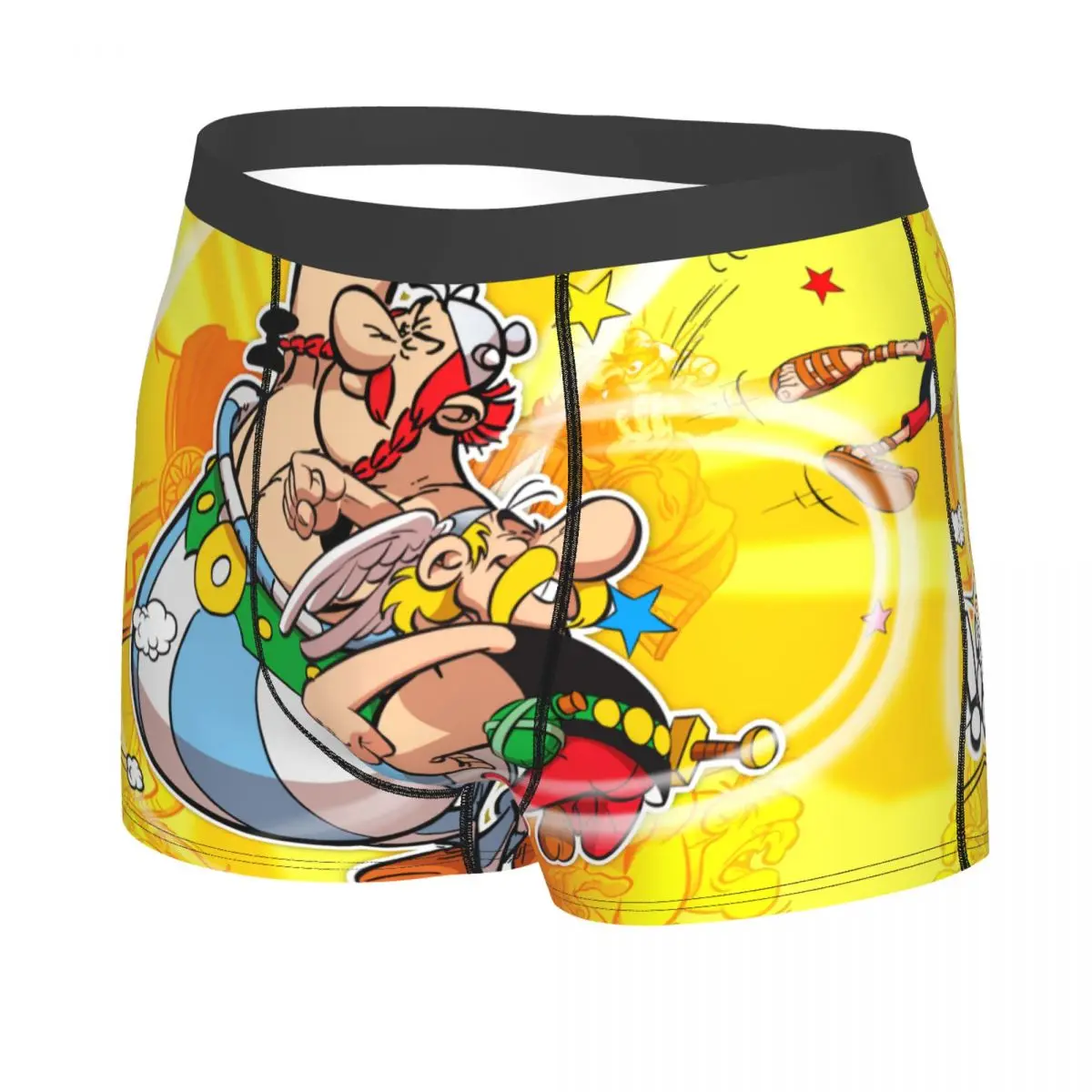 Adventure Comic Asterix Boxer Shorts For Men 3D Printed Manga Getafix Obelix Underwear Panties Briefs Breathable Underpants