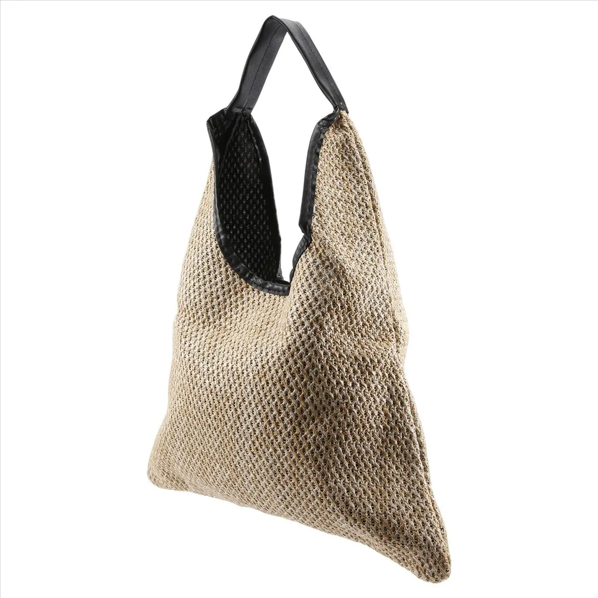 ABQR, bolsos de hombro a la moda para mujer, bolso de paja tejido de mimbre, bolsos de diseñador, bolso de mano de gran capacidad, bolso de playa de verano para mujer, color caqui