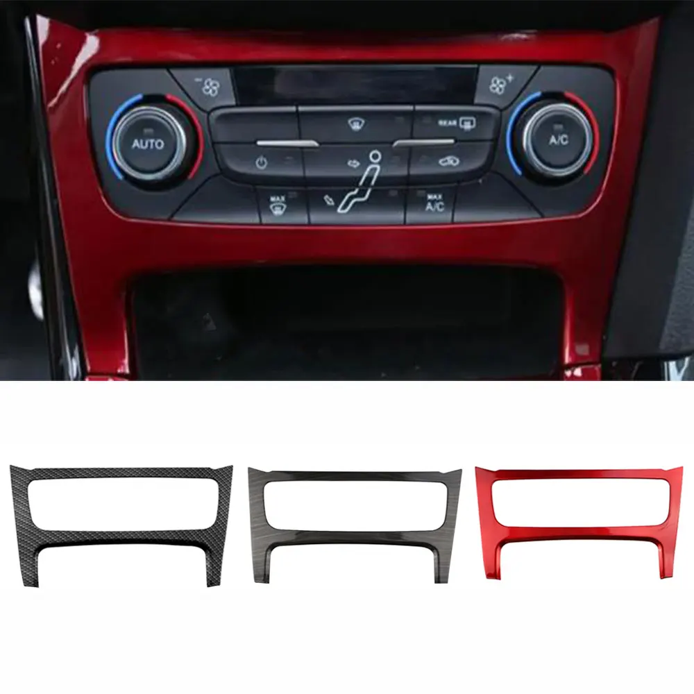 

Для Ford Focus 3 MK3 2015 2016 2017 2018 наклейка на центральную консоль с левым рулем переменного тока, декоративная крышка, отделка, аксессуары для интерьера