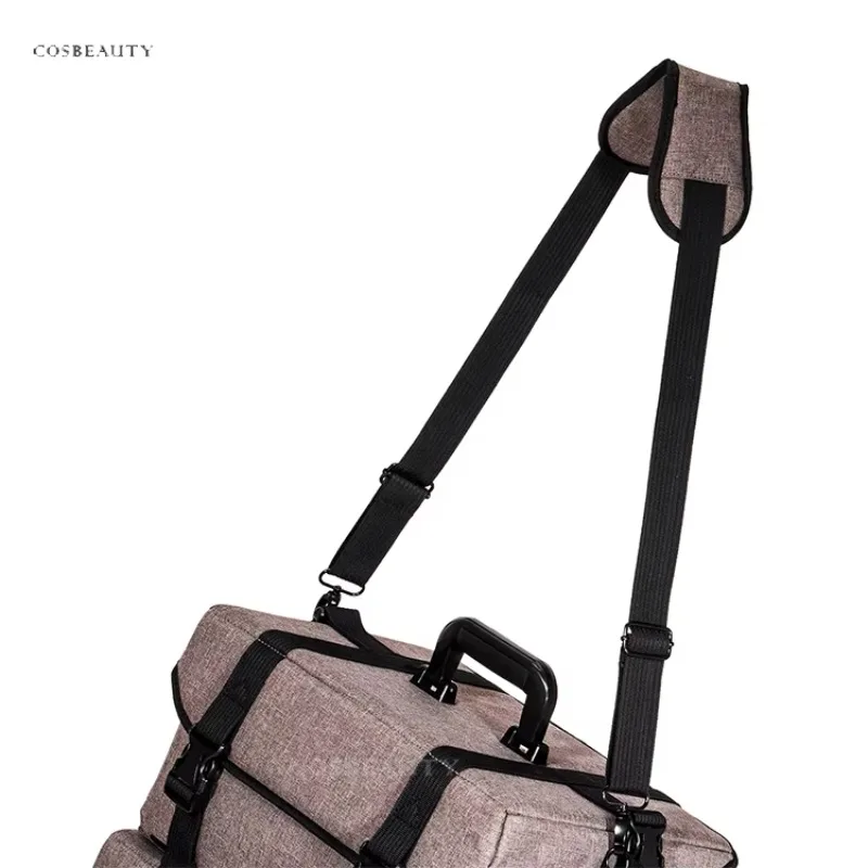 Factory Professional Multi-Storage 2 in 1 Makeup Train Case With Removable Drawers Trolley Case