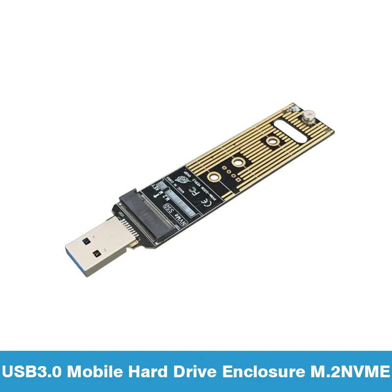 USB3.0 Card Reader สําหรับ M.2 NVME SSD Solid State Hard Disk อ่านบอร์ดเปลือย M2 NGFF NVMe ไปยังอะแดปเตอร์ USB