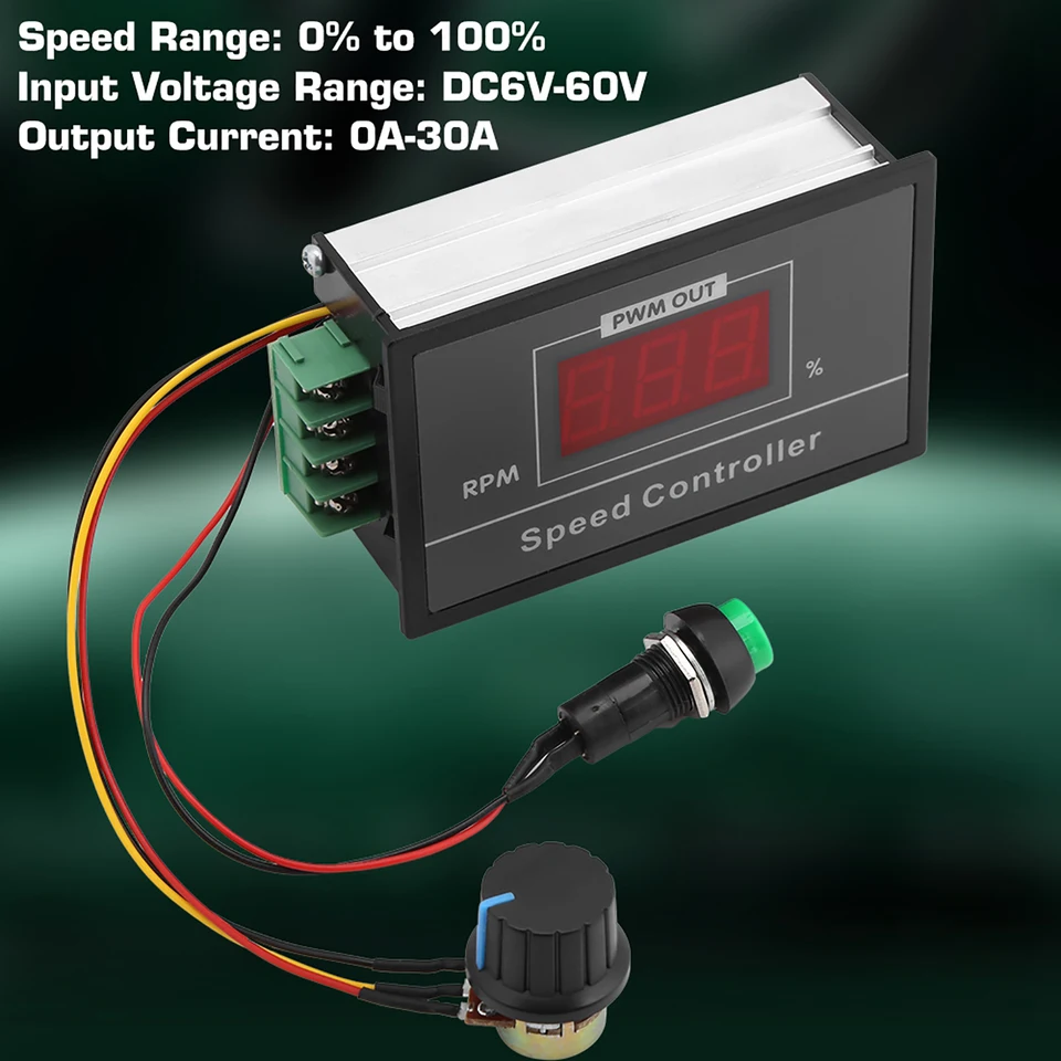 GUUZI 2 pz DC 6V 12V 24V 35V, DC 5V-35V 5A DC Regolatore di Velocità del Motore Tensione PWM Interruttore Driver Regolabile con Manopola di Controllo GUUZI 2 pz DC 6V 12V 24V 35V, DC 5V-35V 5A DC Regolatore di Velocità del Motore Tensione PWM Interruttore Driver Regolabile con Manopola di Controllo