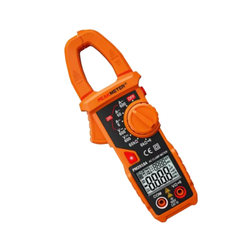 PEAKMETER PM2018A Digital Clamp Meter Handheld LCD Multimeter AC/DC Voltage Diagnostic-tool Current Tongs Resistance Continuity