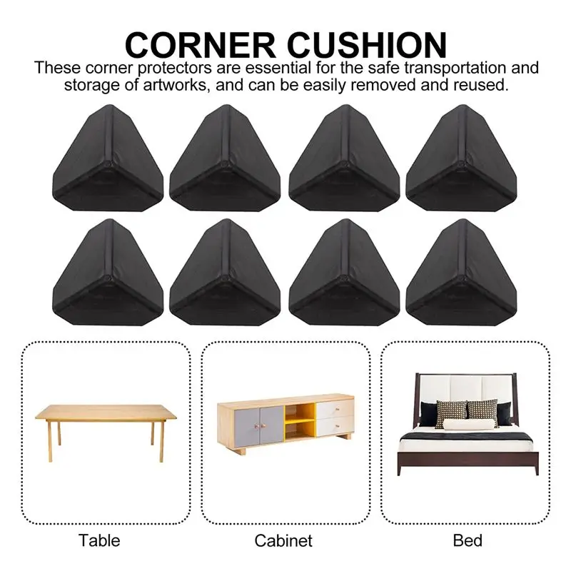 *WSFS 200 Pcs Shipping Box Corner Protectors Plastic Packaging Edge Protectors for Box Shipping