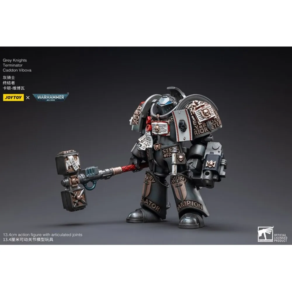 JOYTOY Warhammer 40K Gray Knights Terminator Caddon Vibova شخصيات الحركة مجموعة الدمى هدية تزيين النموذج الأصلي