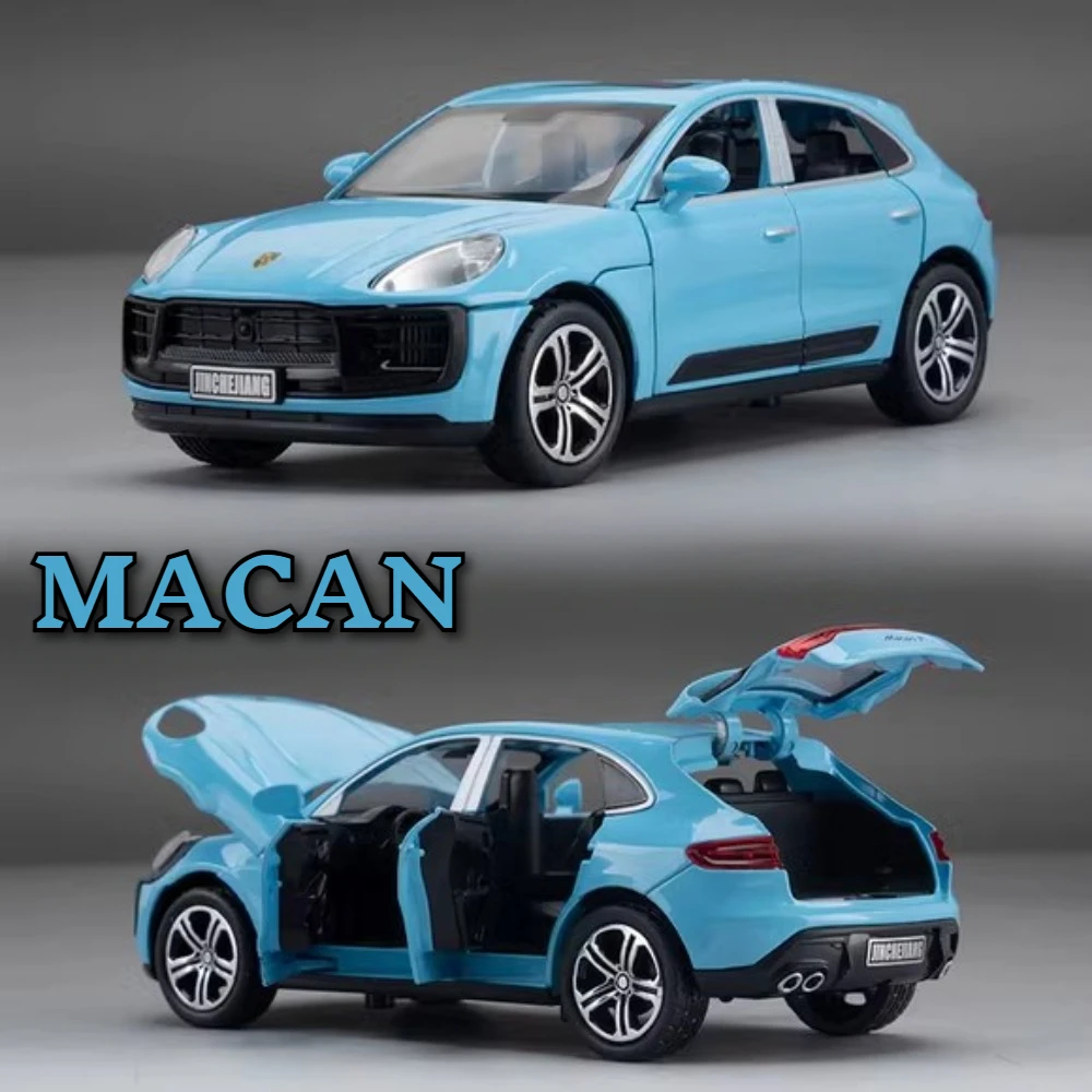 1:32 macan panamera liga modelo de carro esportivo diecast brinquedos portas 4 portas abertas com luz sonora puxar para trás veículos de metal meninos presentes