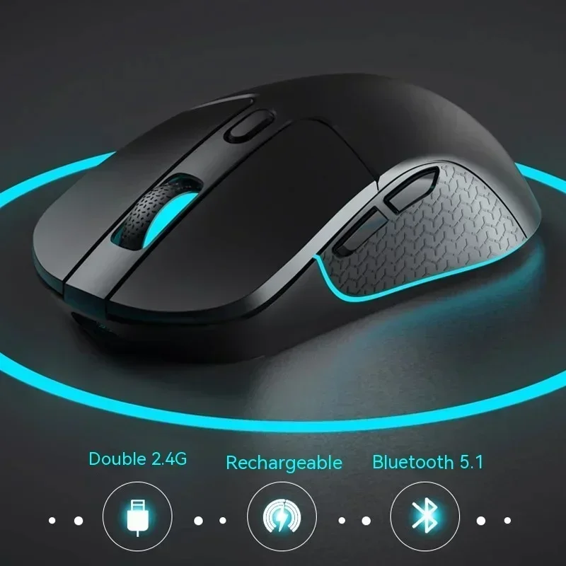 Keychron M3 3Mode Wireless Mouse Sensor 2.4G E-Sports PAW3395 26000DPI RGB Lightweight Low Latency Gaming Mouse custom Mice Gift