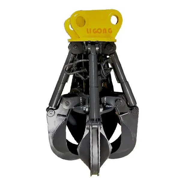 orange peel grabber manufacturer five jaws hydraulic rotating grapple for KX41-2 excavator