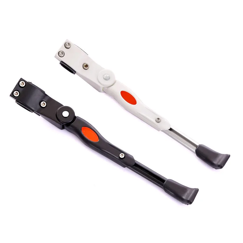 1Pcs Black/White Adjustable MTB Road Bicycle Kickstand Parking Rack Mountain Bike Support Side Kick Stand Foot Brace Bike Stand